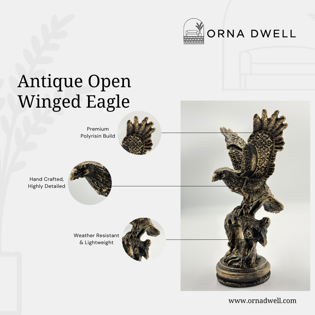 Antique Open Winged Eagle - Premium Handcrafted Showpiece