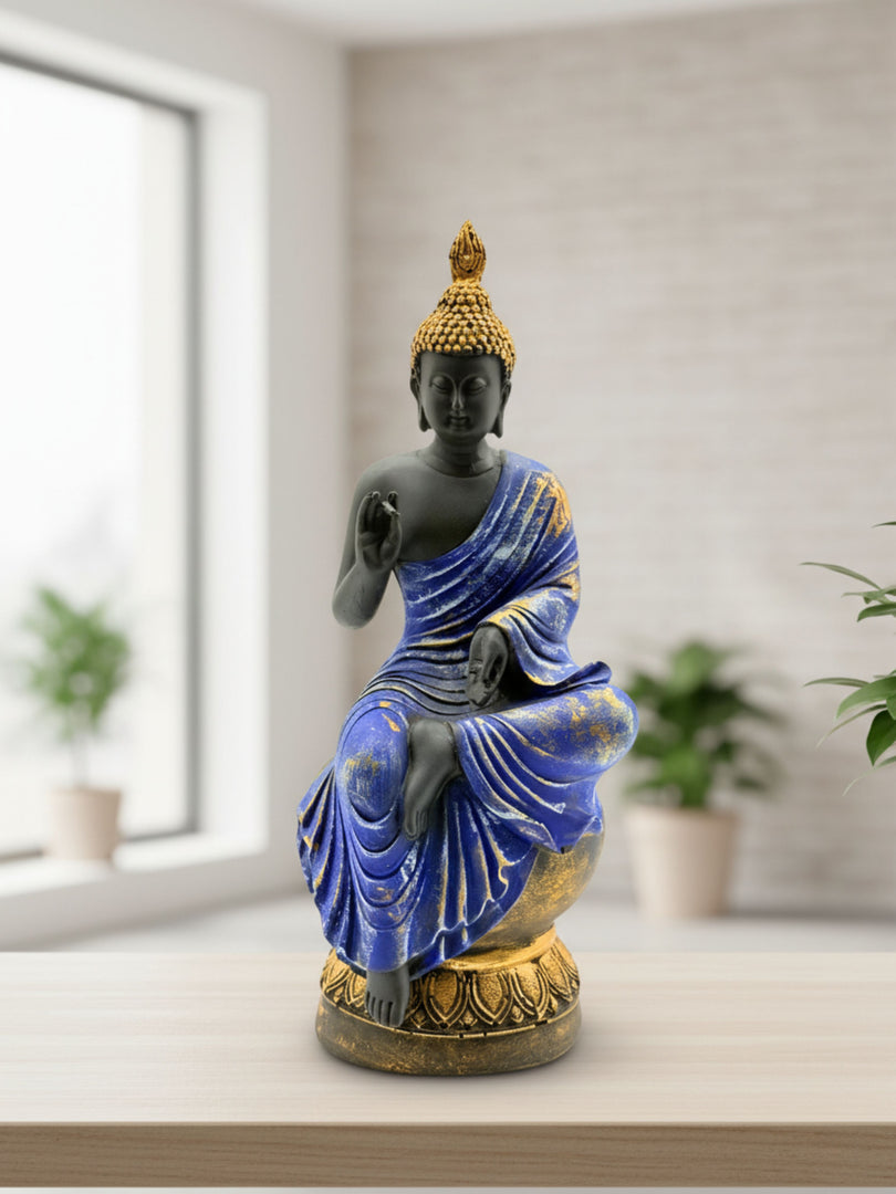 Preaching Buddha Shuni Mudra - Premium Polyresin Idol