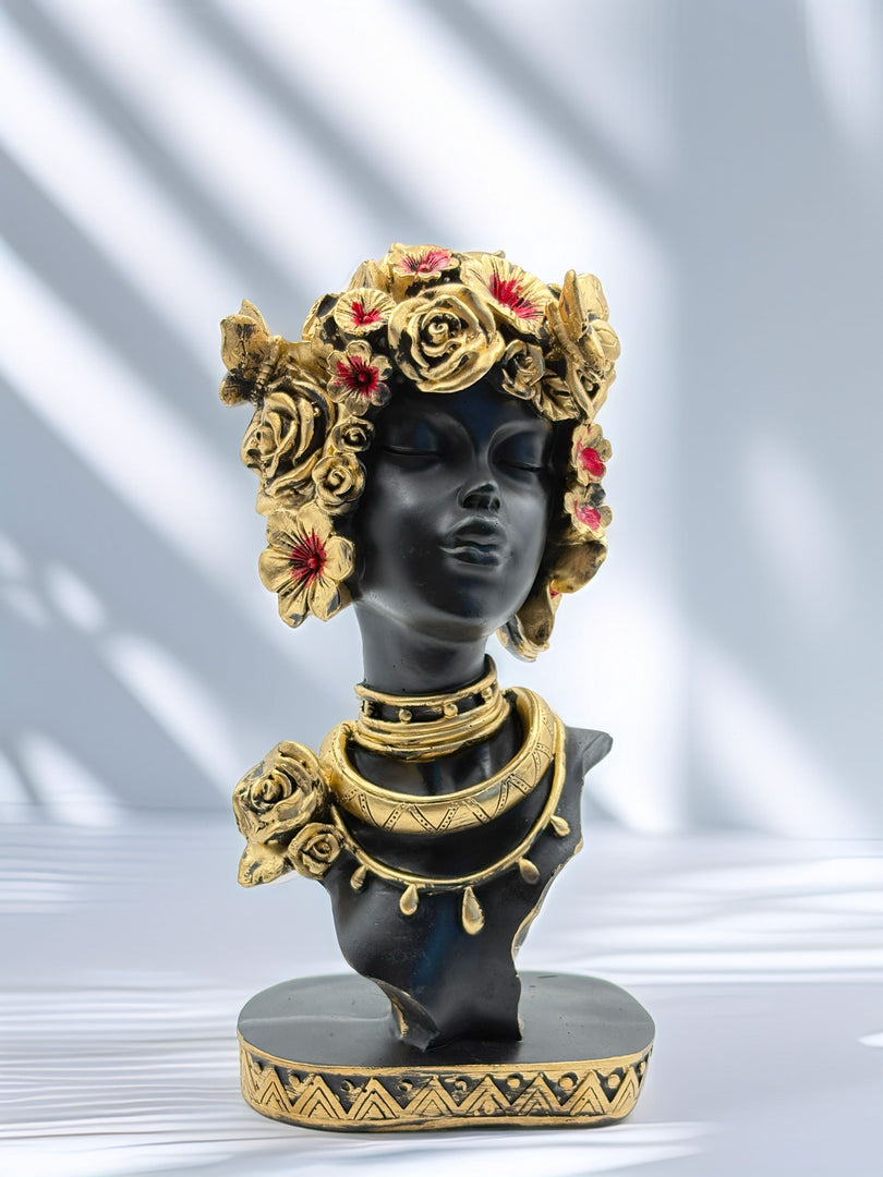 African Ebony Empress - Premium Handcrafted Sculpture