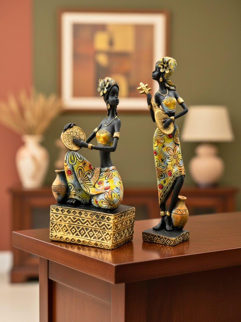 The Symphonious Singing Duo  - Premium Polyresin Figurines
