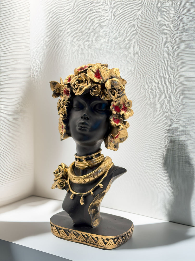 African Ebony Empress - Premium Handcrafted Sculpture