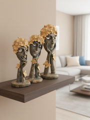 The Ancient Blossom Trio  - Premium Polyresin Figurines