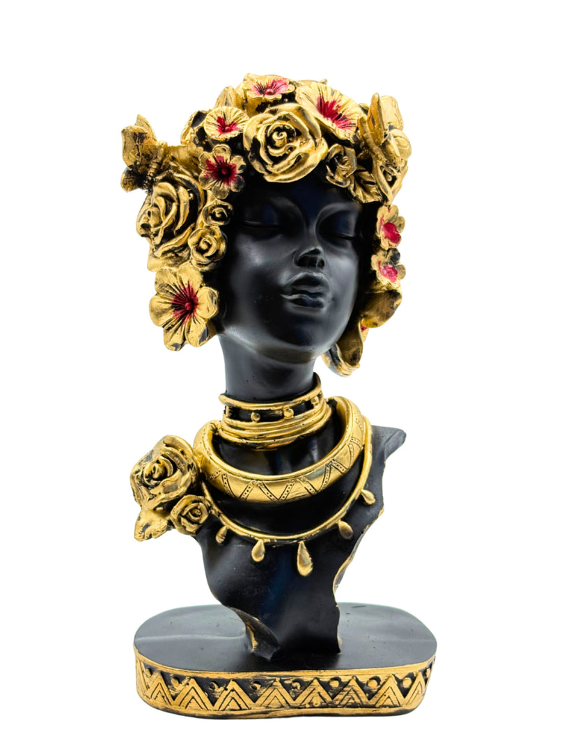 African Ebony Empress - Premium Handcrafted Sculpture