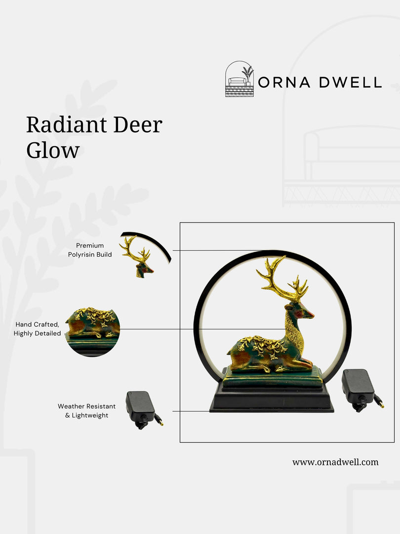 Radiant Deer Glow - Premium Incandescent Figurine