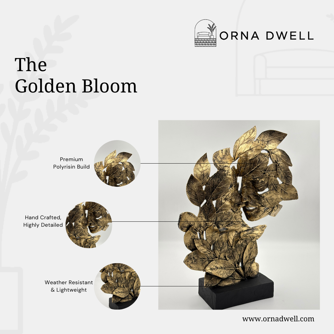 The Golden Bloom - Premium Handicraft Showpiece