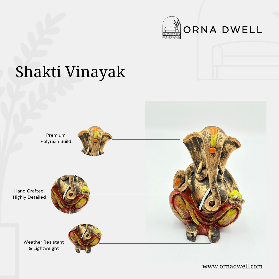 Shakti Vinayak Ganesha - Premium Religious Idol