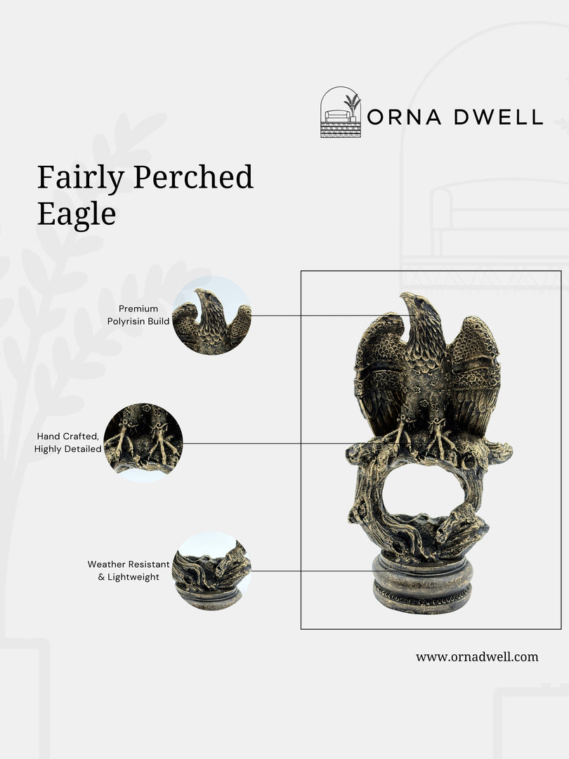Fairly Perched Eagle - Premium Handcrafted Figurine