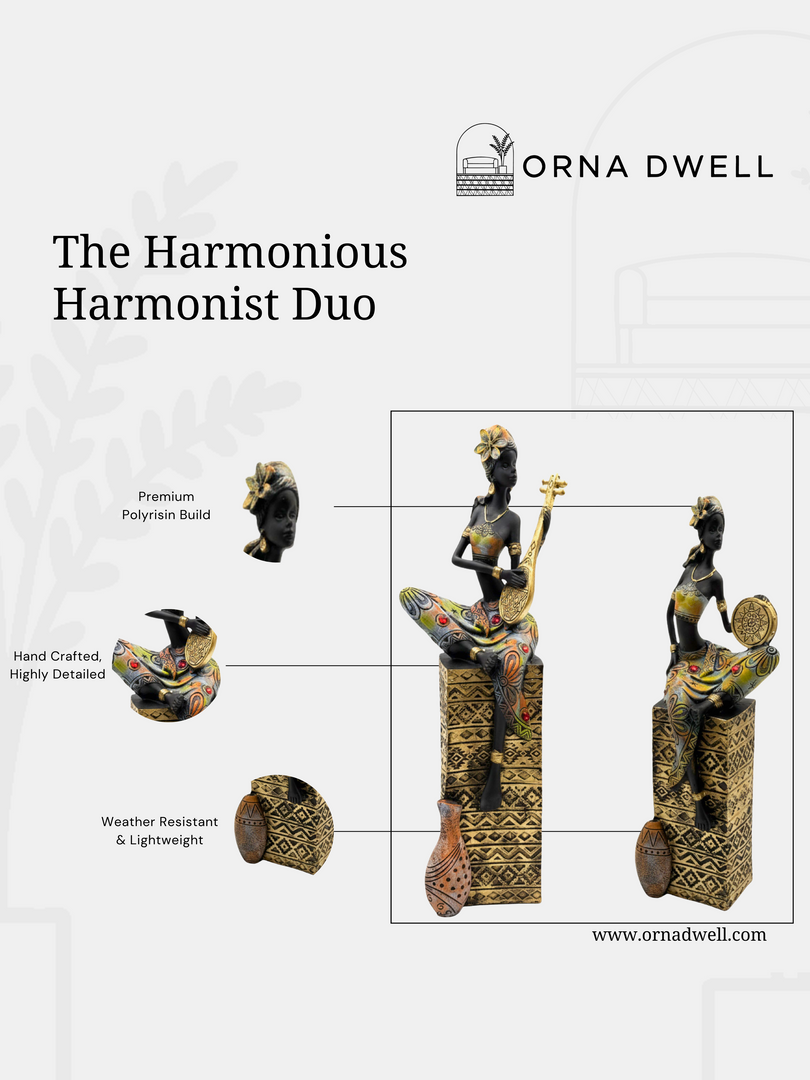 The Harmonious Harmonist Duo  - Premium Polyresin Figurines