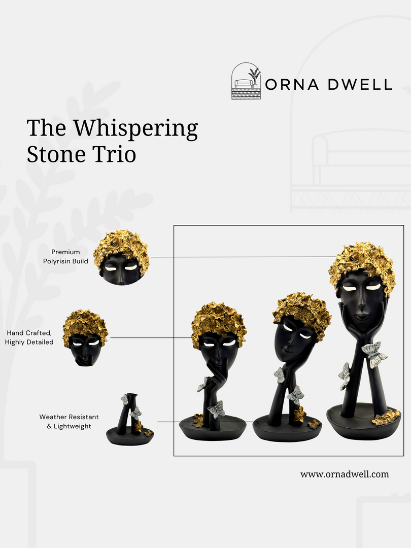 The Whispering Stone Trio  - Premium Polyresin Figurines