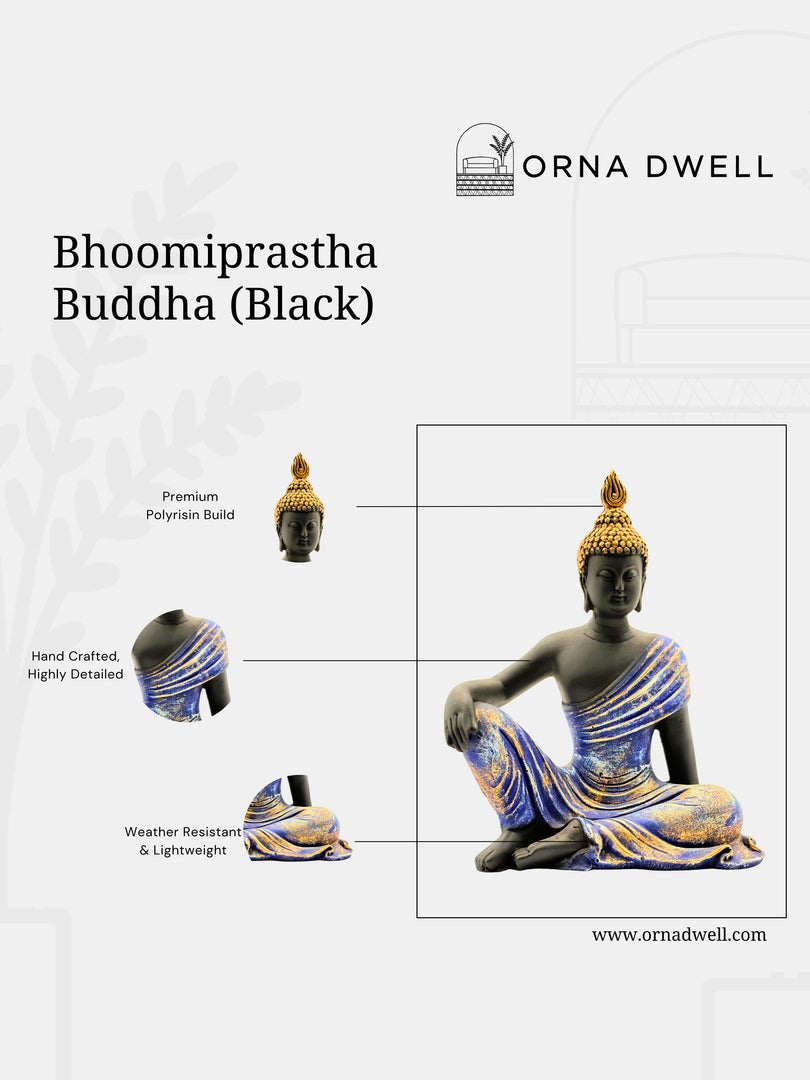 Bhoomiprastha Buddha - Premium Polyresin Idol