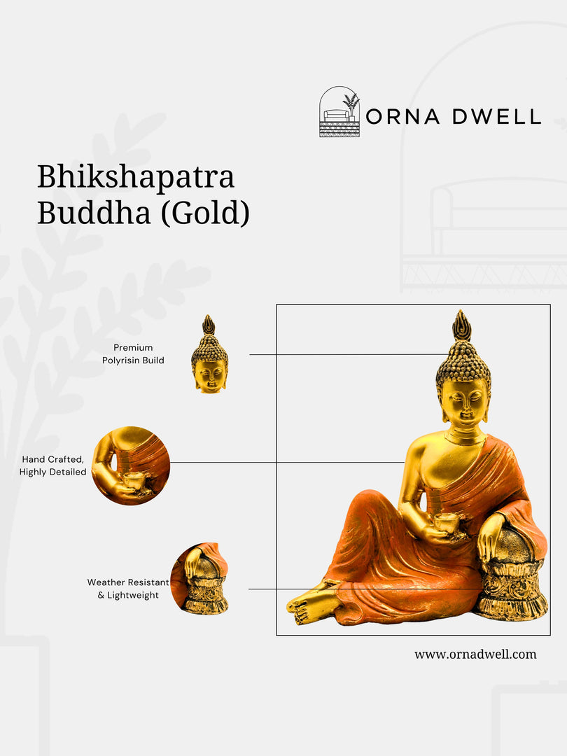 Bhikshapatra Buddha - Premium Polyresin Idol