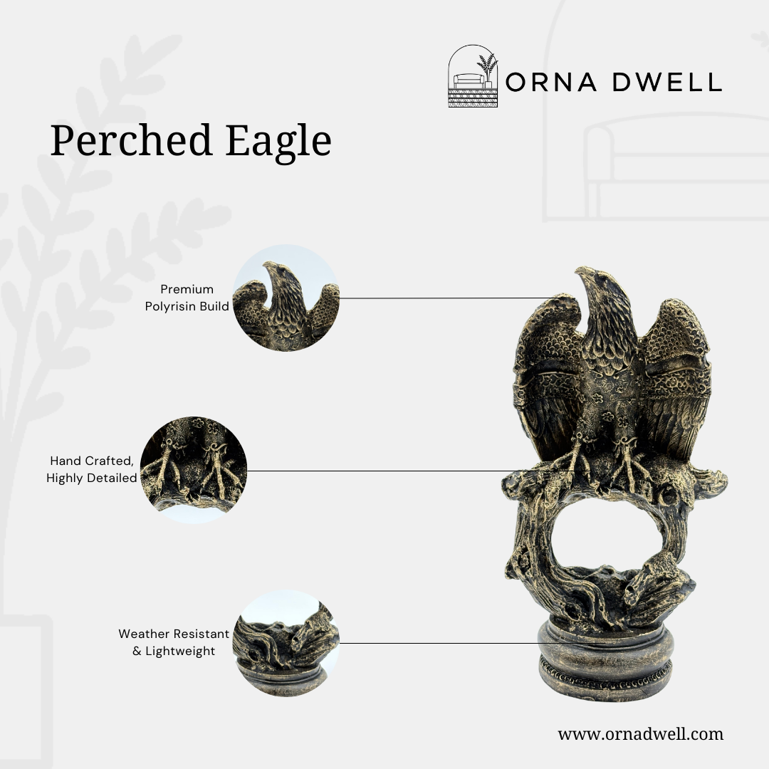 Perched Eagle - Premium Handcrafted Figurine
