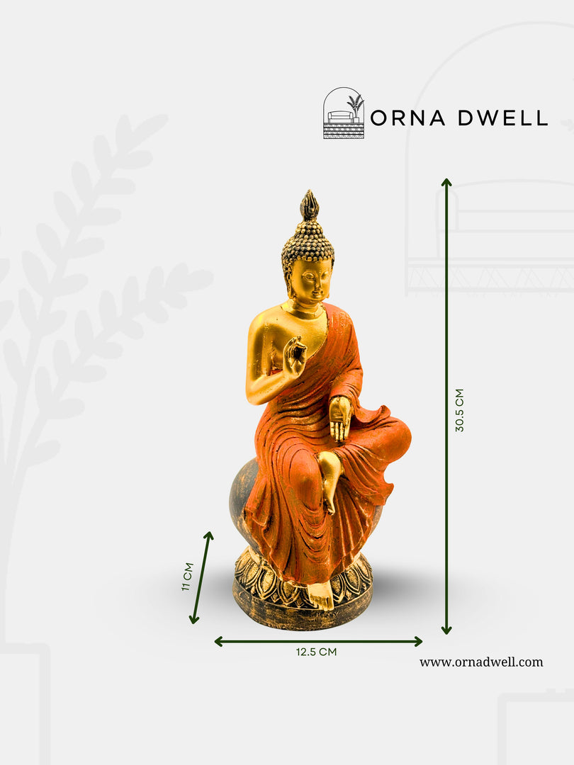 Preaching Buddha Shuni Mudra - Premium Polyresin Idol