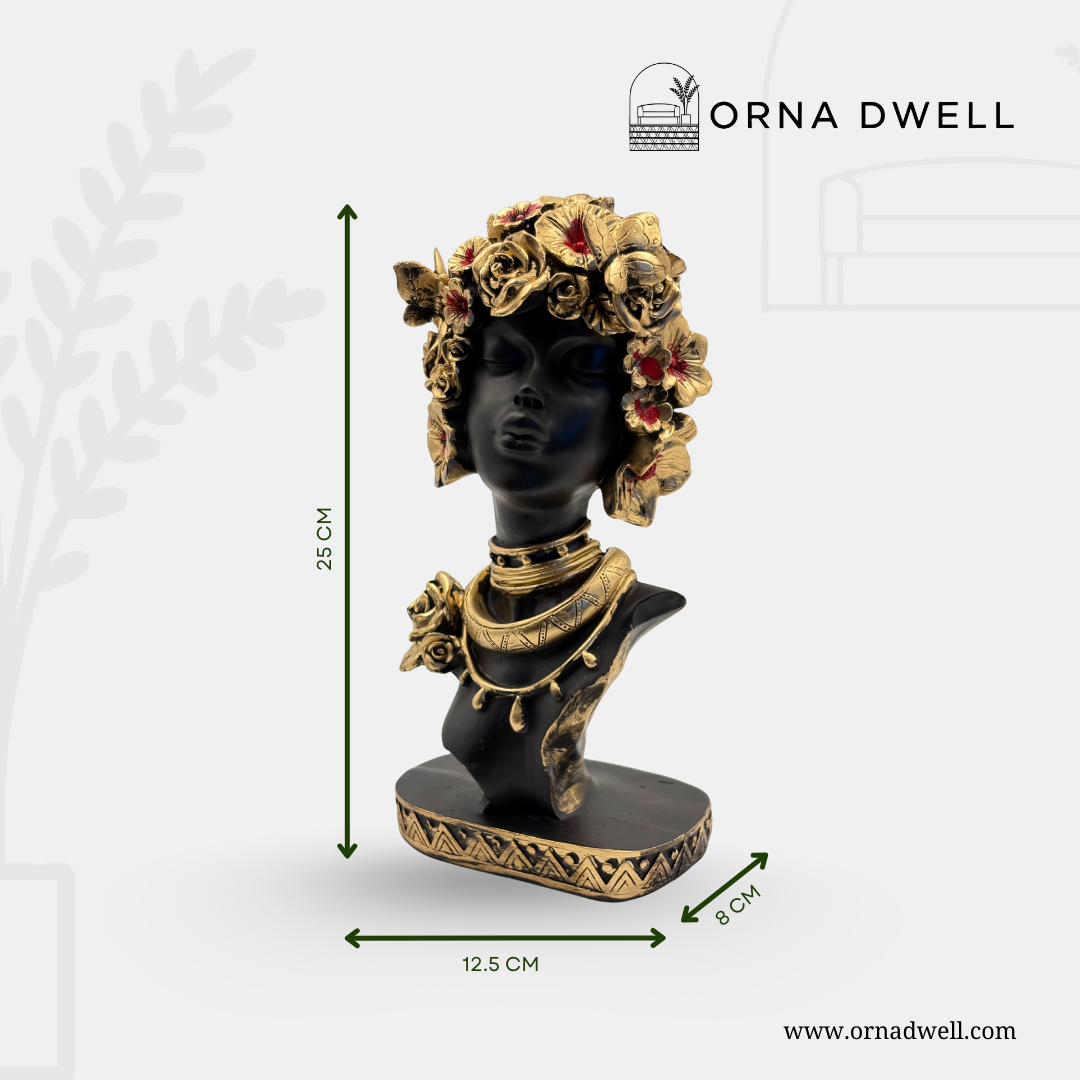 African Ebony Empress - Premium Handcrafted Sculpture