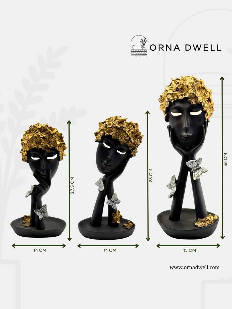 The Whispering Stone Trio  - Premium Polyresin Figurines