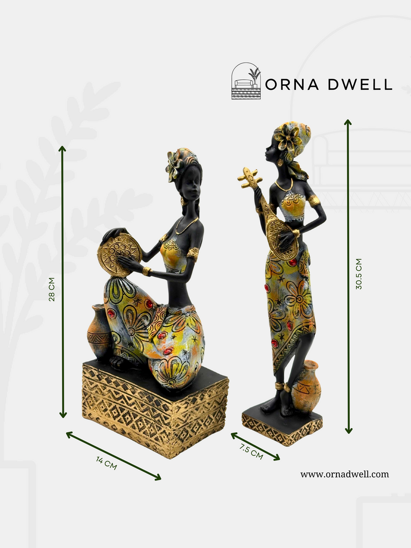 The Symphonious Singing Duo  - Premium Polyresin Figurines