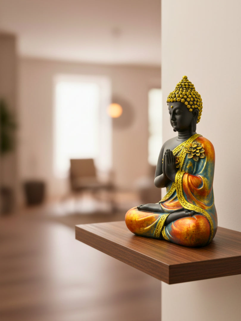 Namaskara Buddha  - Premium Polyresin Idol