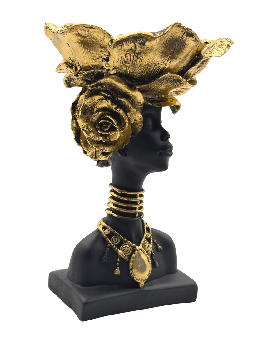 Luxe Golden Headdress - Premium Handcrafted Showpiece