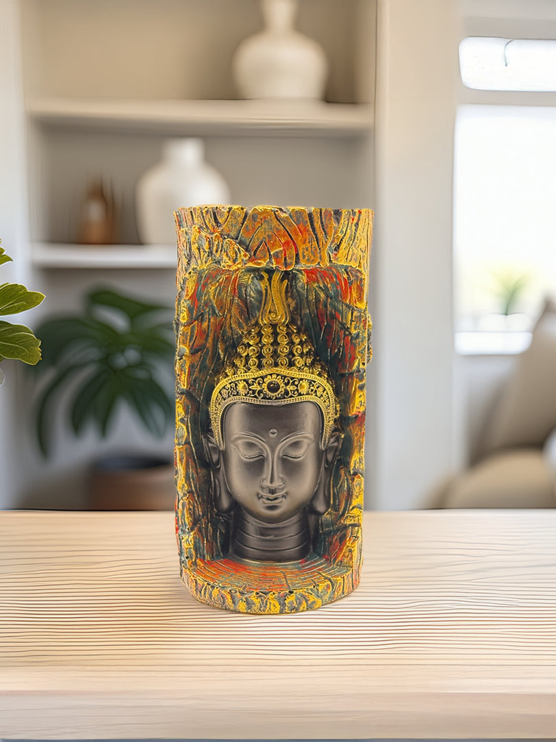 Spiritual Buddha Head - Handcrafted Peaceful Idol