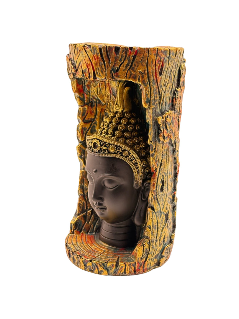 Spiritual Buddha Head - Handcrafted Peaceful Idol