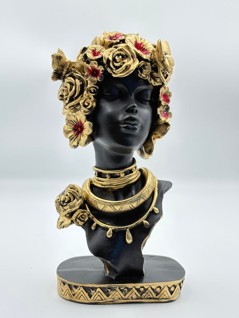 African Ebony Empress - Premium Handcrafted Sculpture