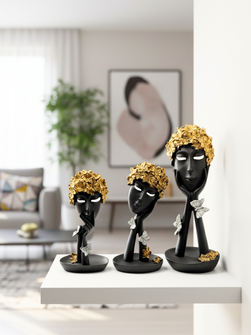 The Whispering Stone Trio  - Premium Polyresin Figurines