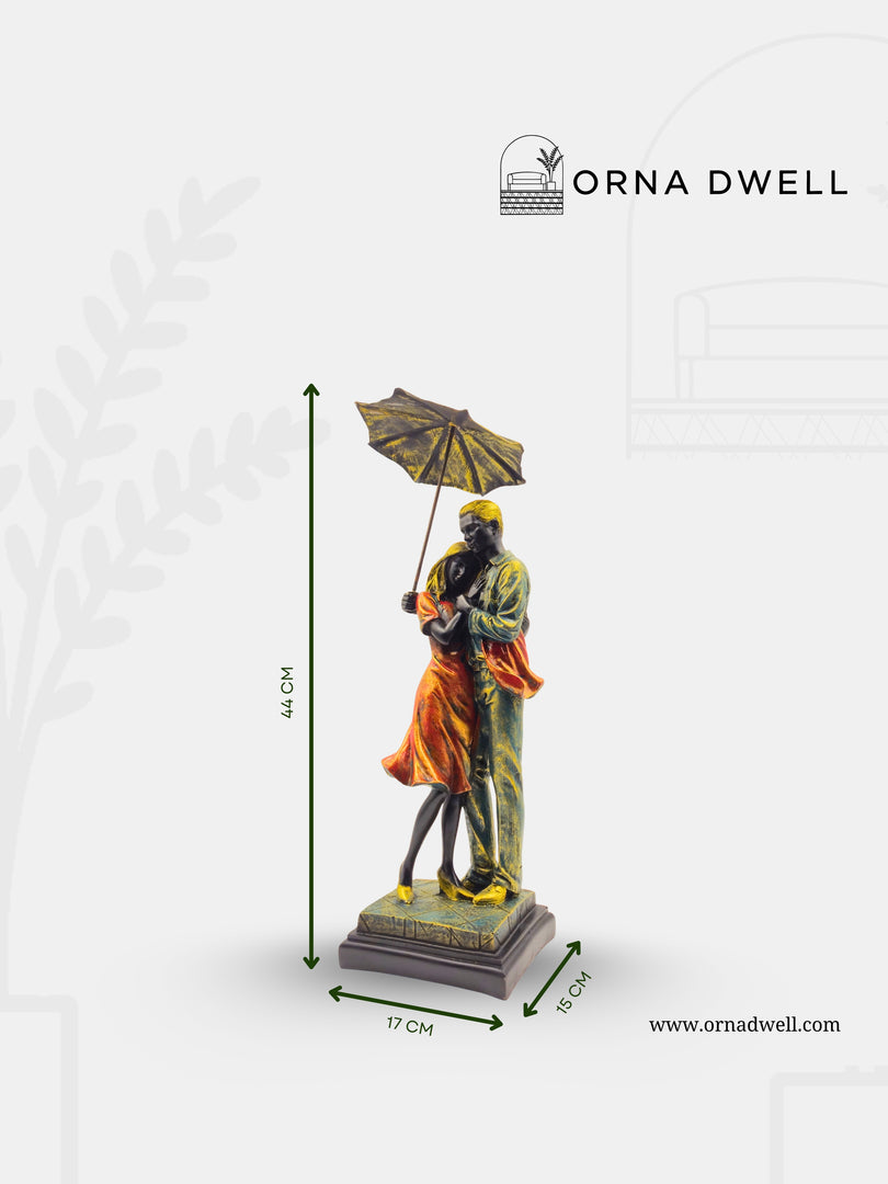 Love Under Umbrella - Beautifully Crafted Romantic Figurine