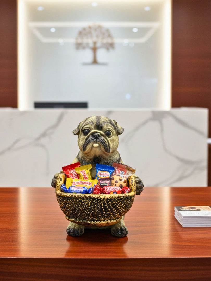 The Butler Pug - Modern & Artistic Handicraft Showpiece